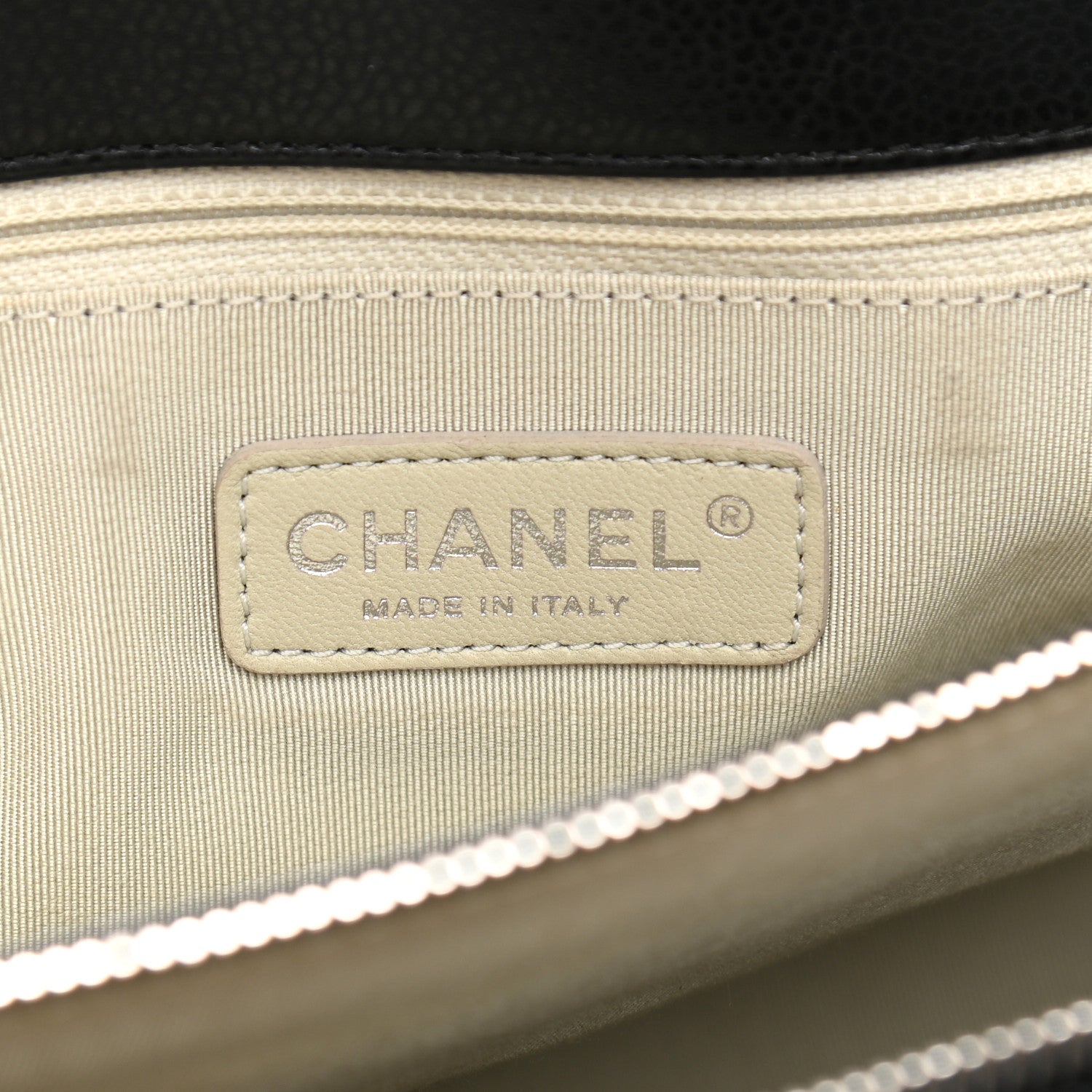 Chanel Caviar Quilted CC Timeless Soft Tote Black 6 of 12