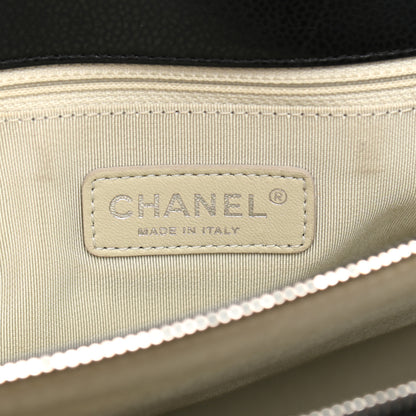 Chanel Caviar Quilted CC Timeless Soft Tote Black 6 of 12