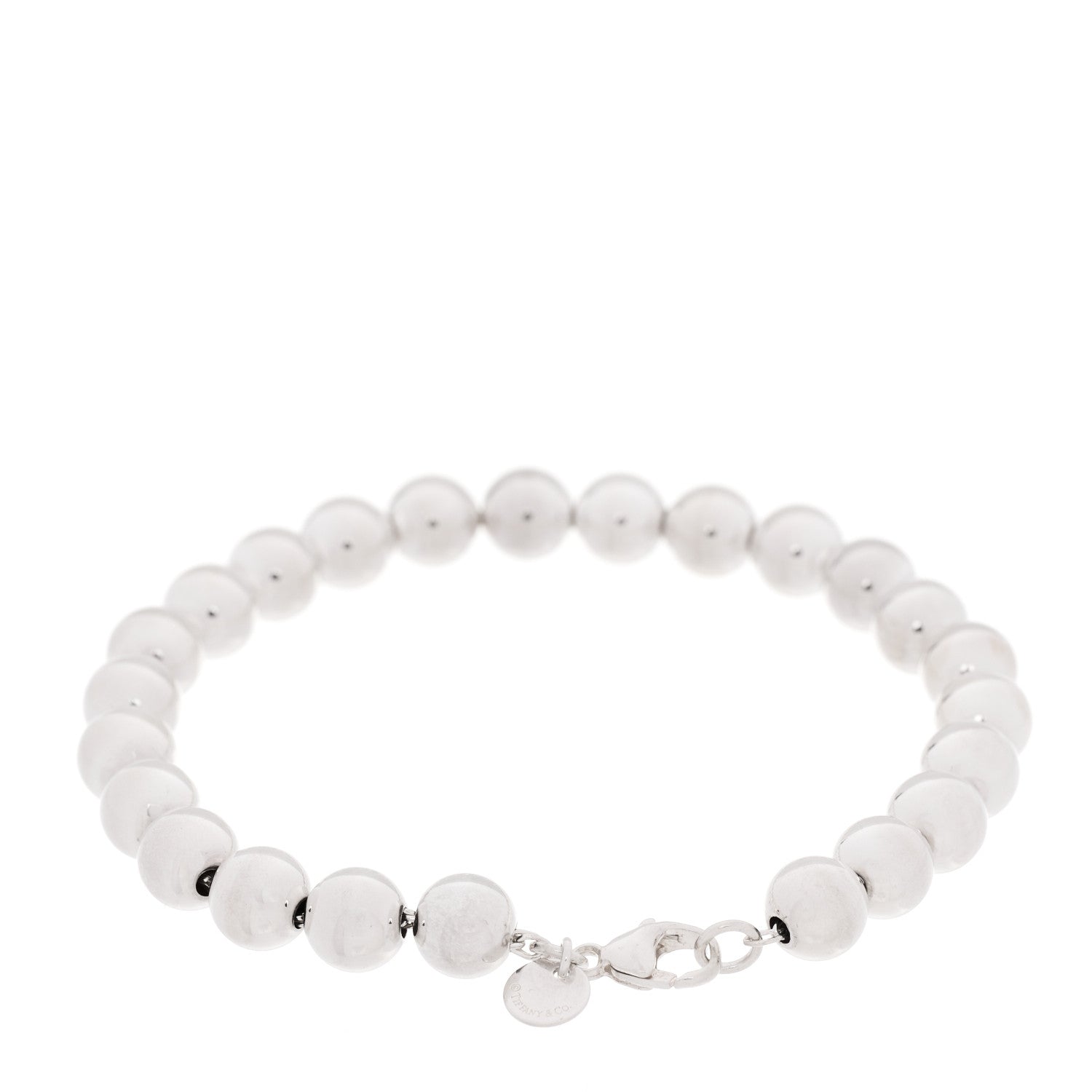 Tiffany Sterling Silver 8mm Hardwear Ball Bracelet 3 of 5
