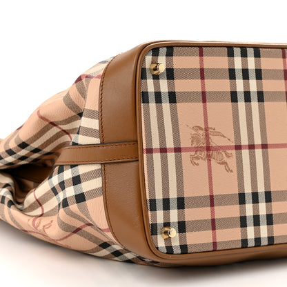 Burberry Haymarket Check Medium Golderton Tote Mid Camel 8 of 10