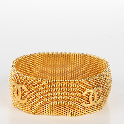 Chanel Mesh CC Bracelet Gold 2 of 4