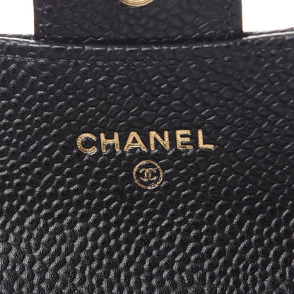 Chanel Caviar Quilted Flap Card Holder Black 6 of 9