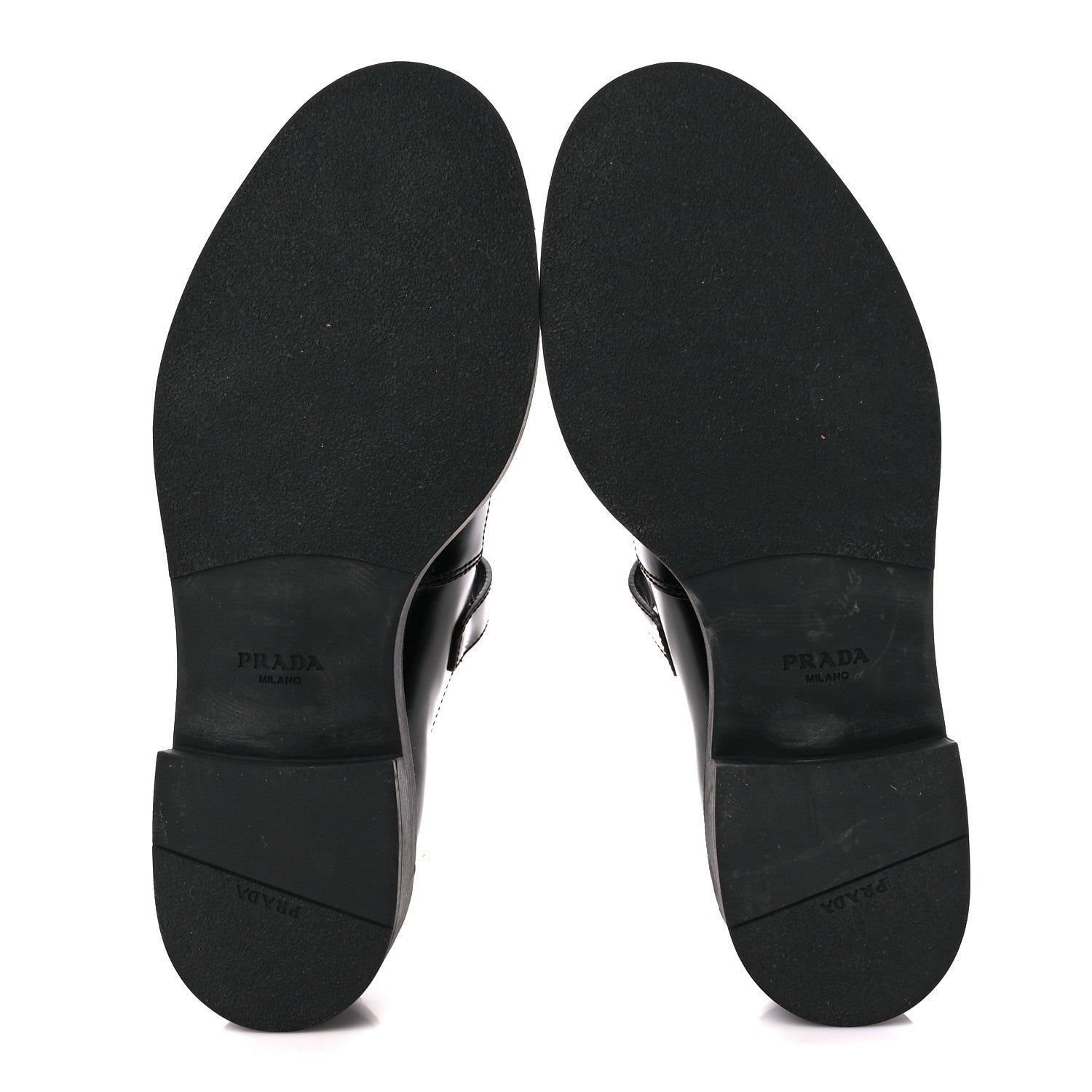 Prada Spazzolato Mary Jane T Strap 40mm Loafers 40 Black 5 of 9