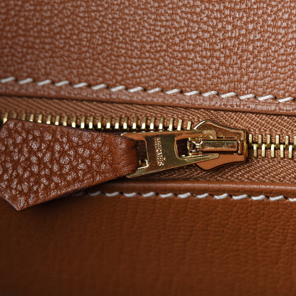 Hermes Natural Barenia Faubourg Birkin 35 Fauve 13 of 32