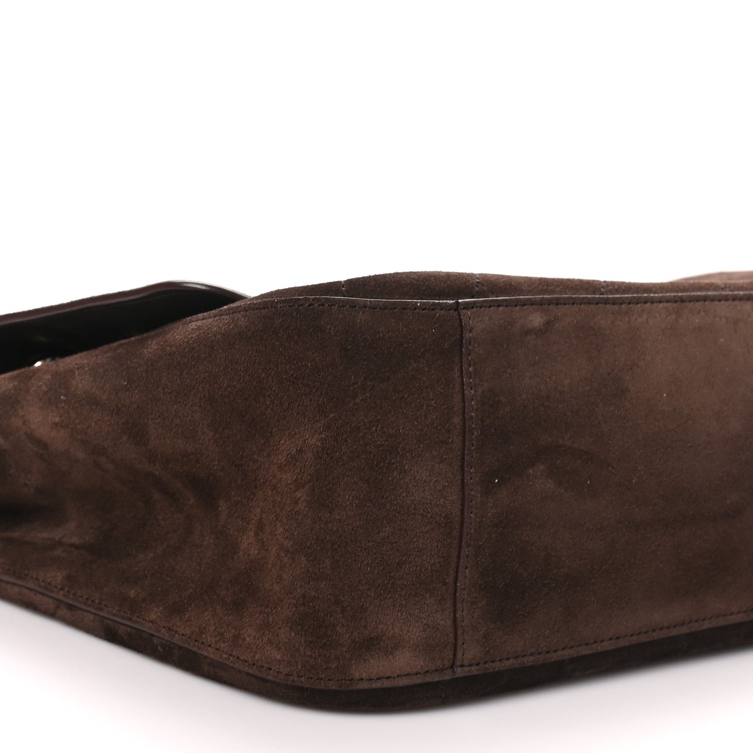 Chanel Suede Calfskin Small Souplissimo Maxi Flap Dark Brown 8 of 10