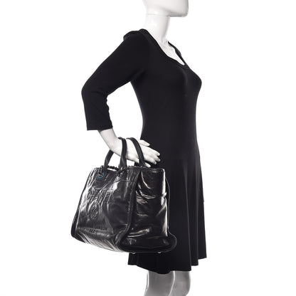 Chanel Glazed Calfskin Large Deauville Tote Black 3 of 10