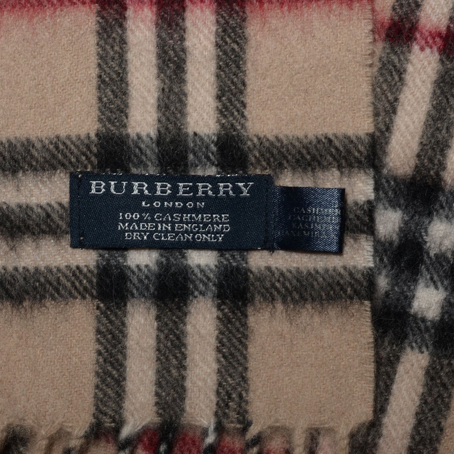 Cashmere Icon Check Scarf