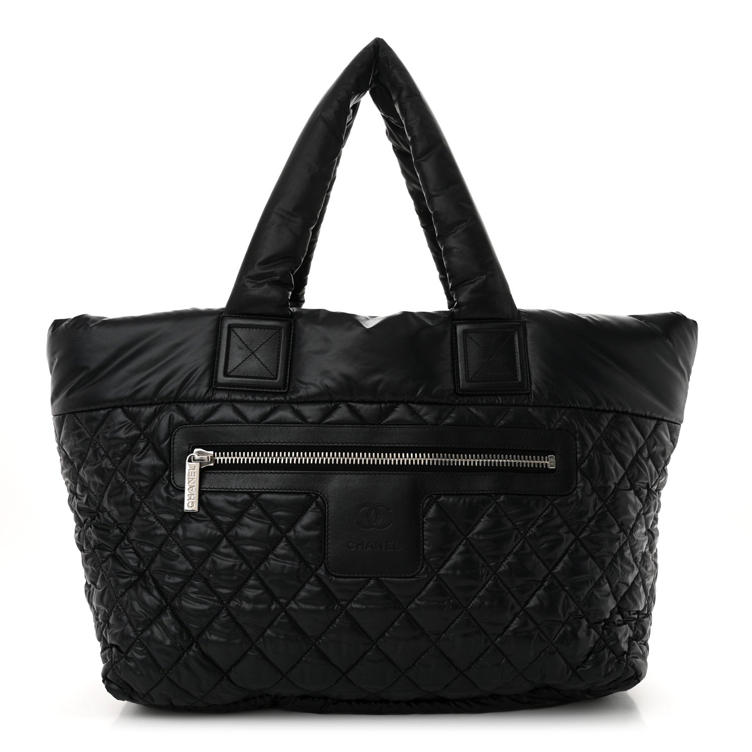 Chanel Nylon Quilted Large Coco Cocoon Tote Black 1 of 11