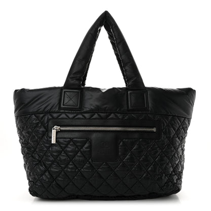 Chanel Nylon Quilted Large Coco Cocoon Tote Black 1 of 11