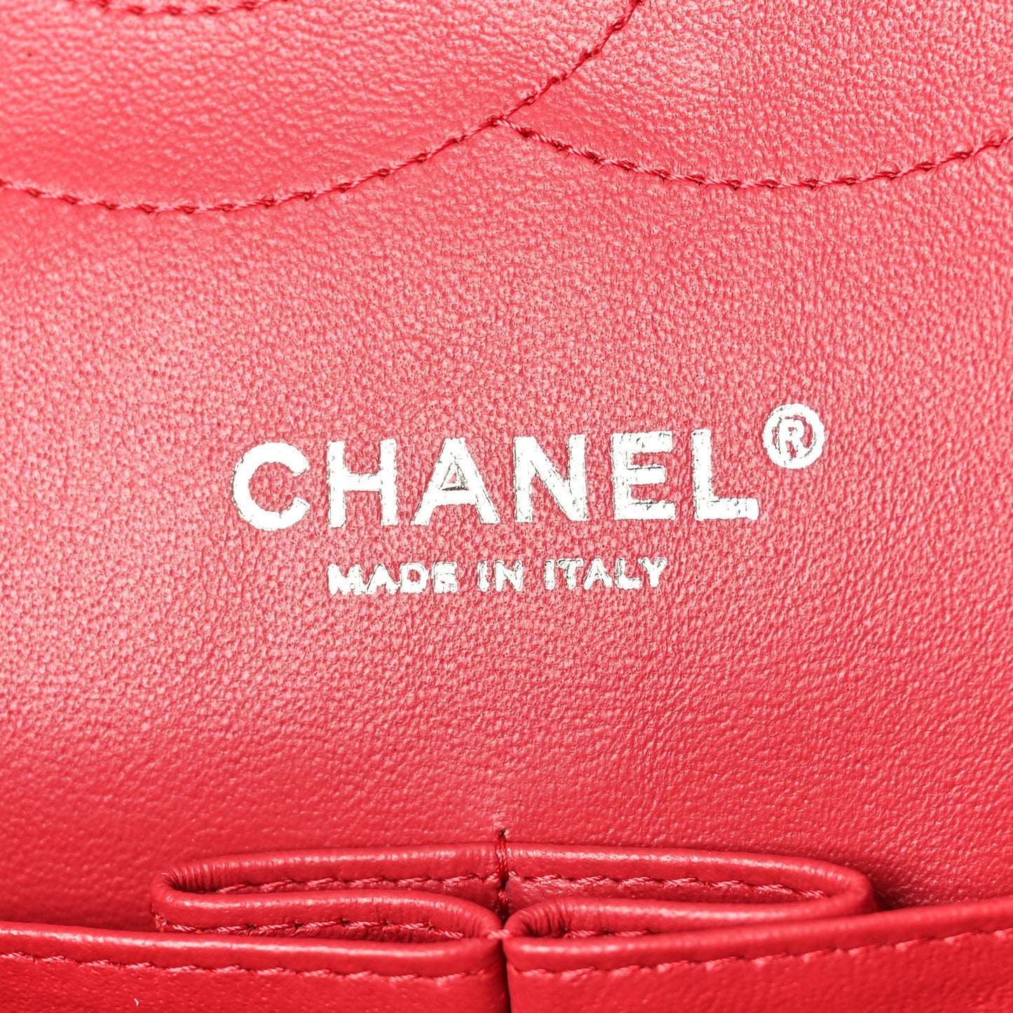 Caviar Quilted Jumbo Double Flap Dark Red