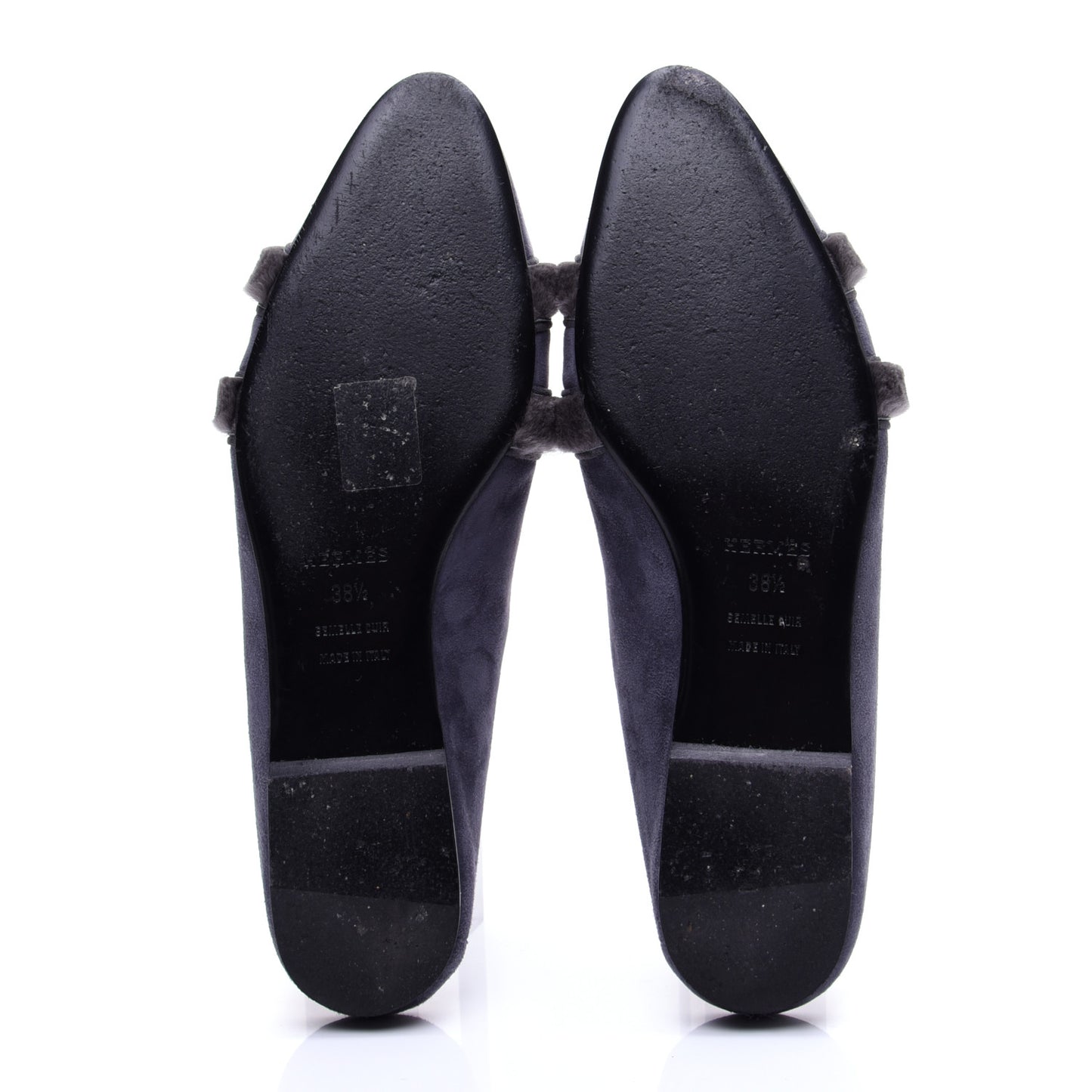 Suede Goatskin Fur Roxane Mules 38.5