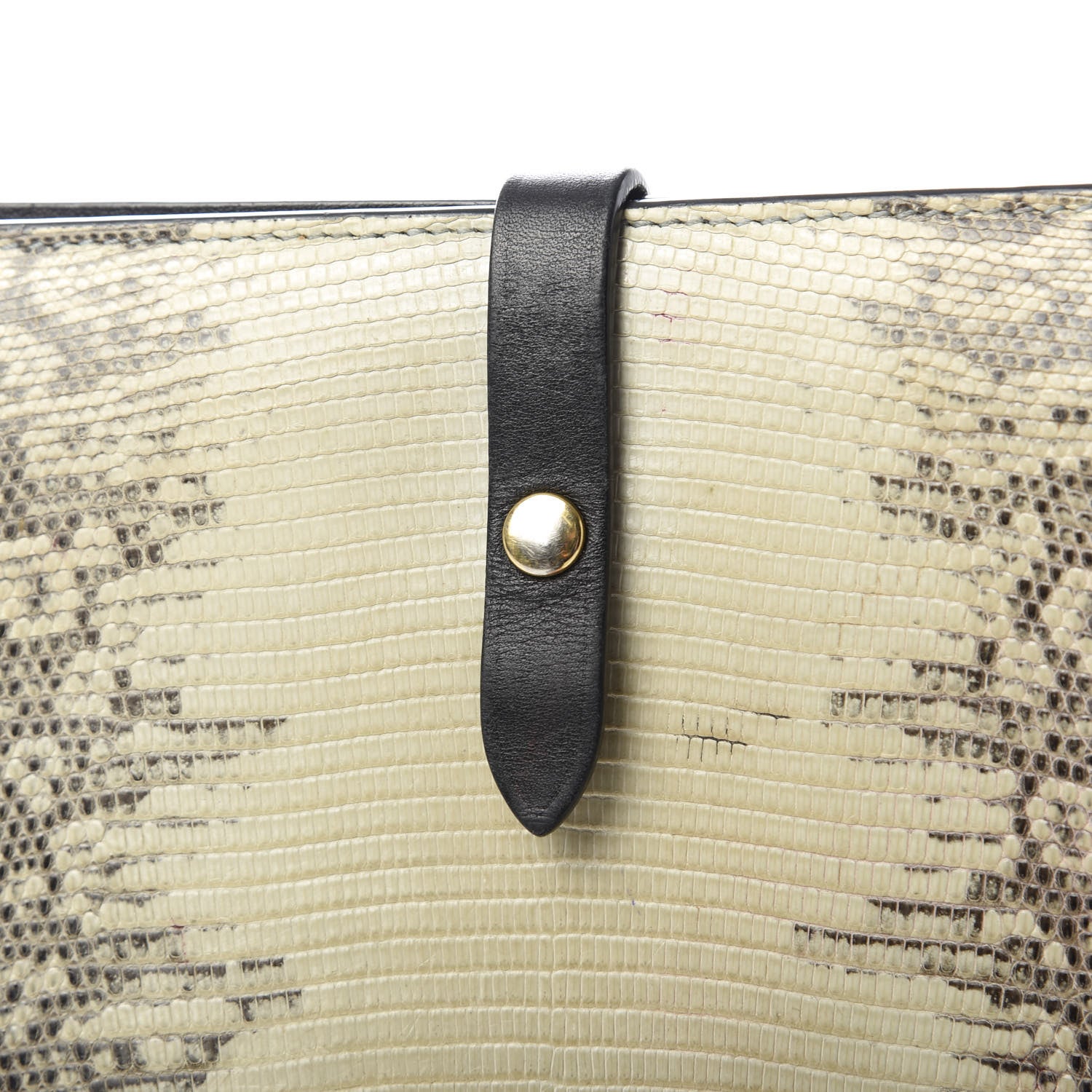 Celine Lizard Calfskin Large Multifunction Strap Wallet Natural 8 of 11