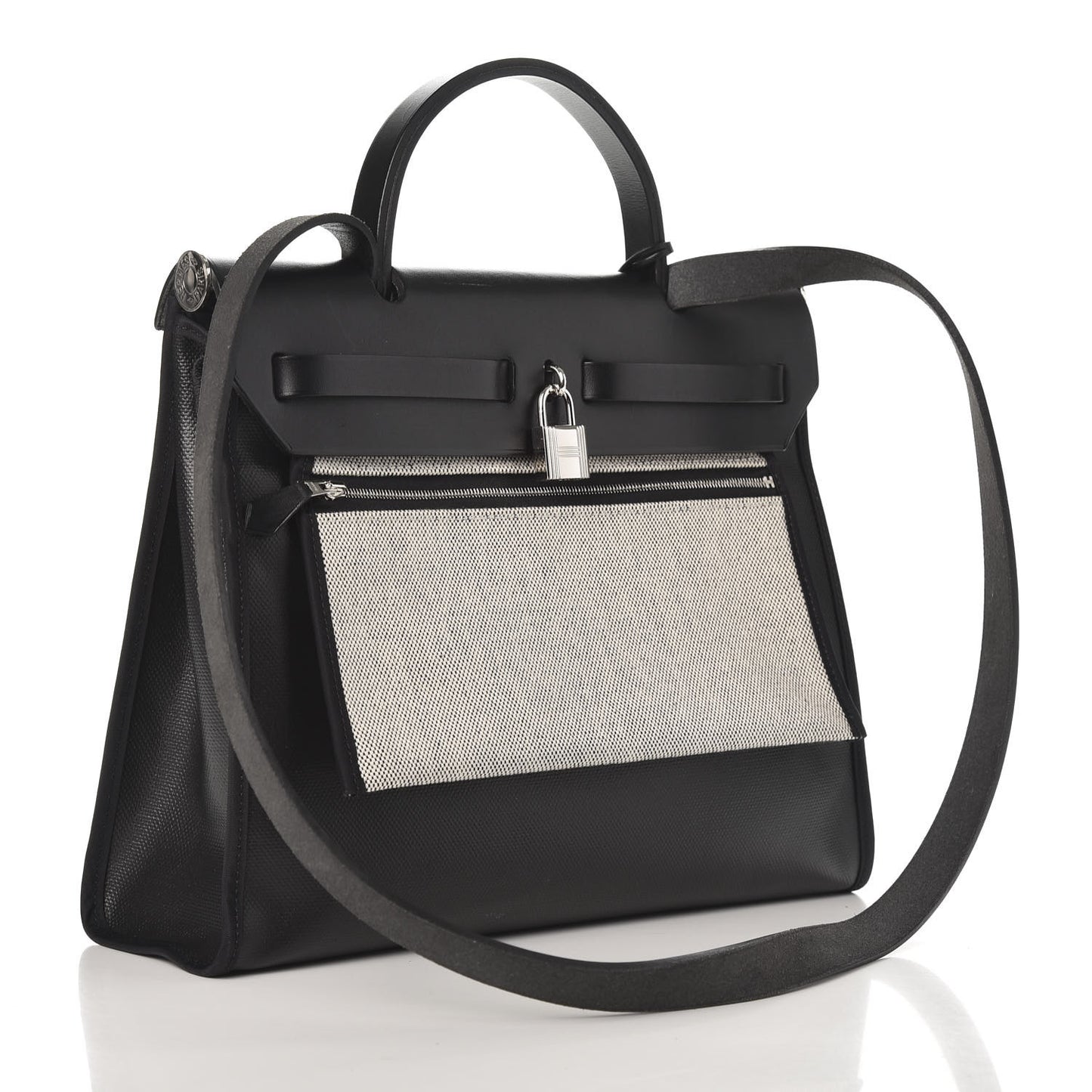 Toile H Berline Vache Hunter Herbag Zip PM 31 Black Ecru