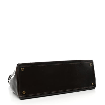 Hermes Box Kelly Retourne 32 Chocolate 3 of 13