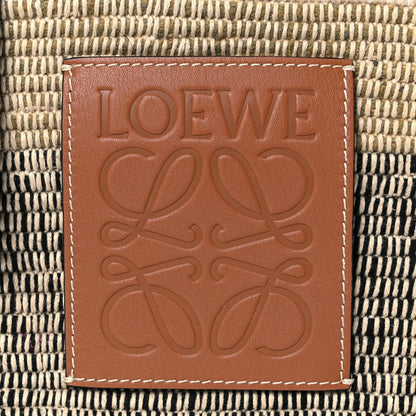 Loewe Raffia Square Small Basket Tote Bag Ombre Black 6 of 8