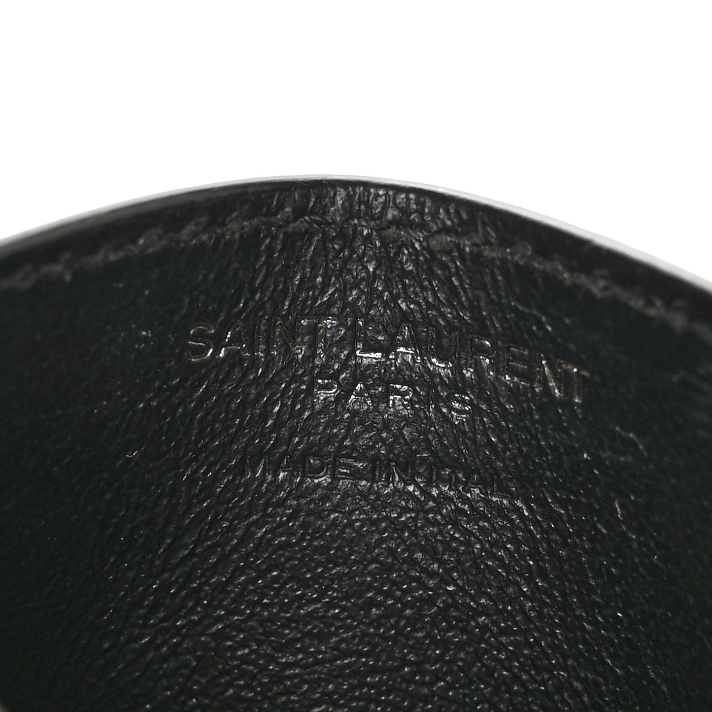 Grain De Poudre Matelasse Chevron Monochrome Monogram Credit Card Case Black