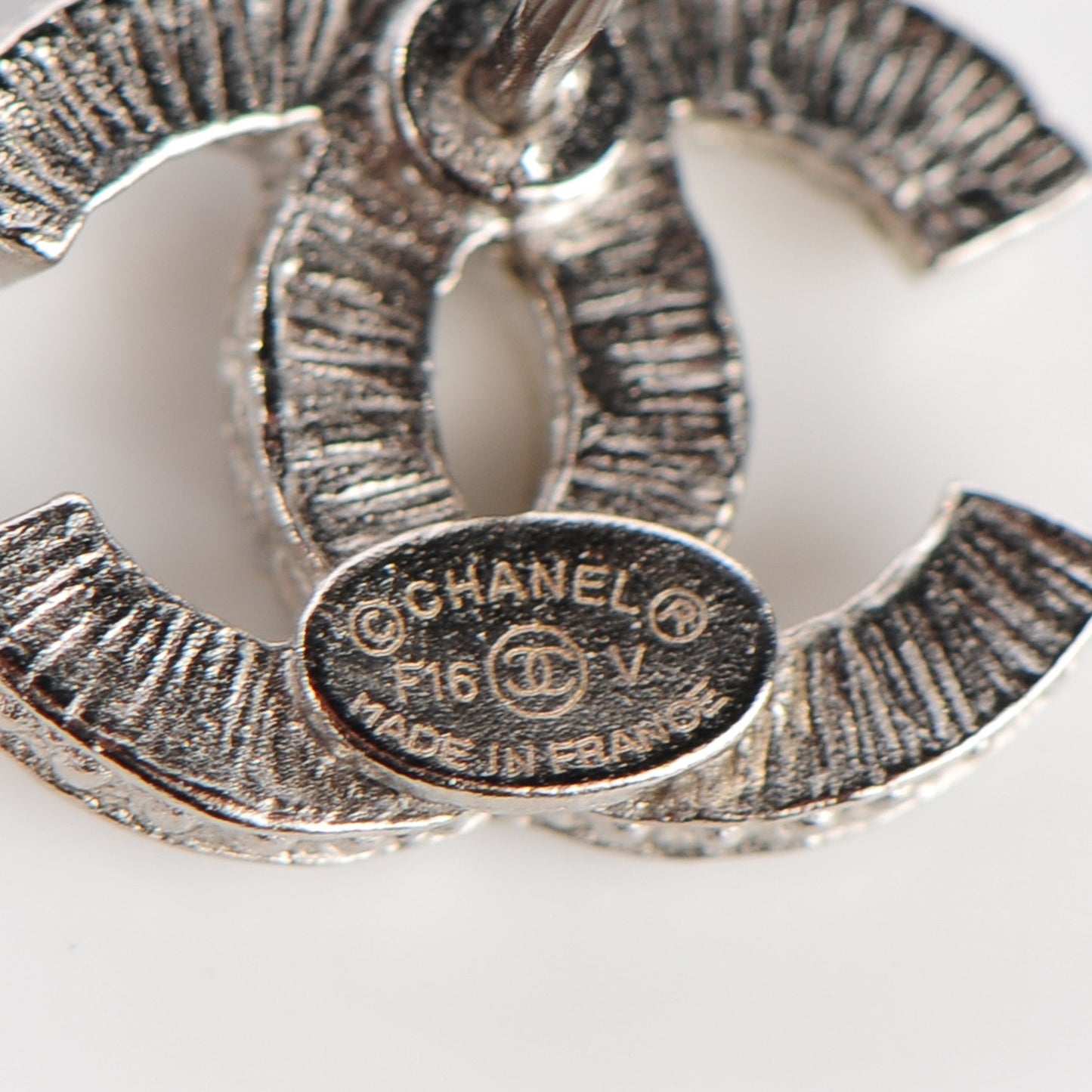 Crystal Timeless CC Earrings Silver