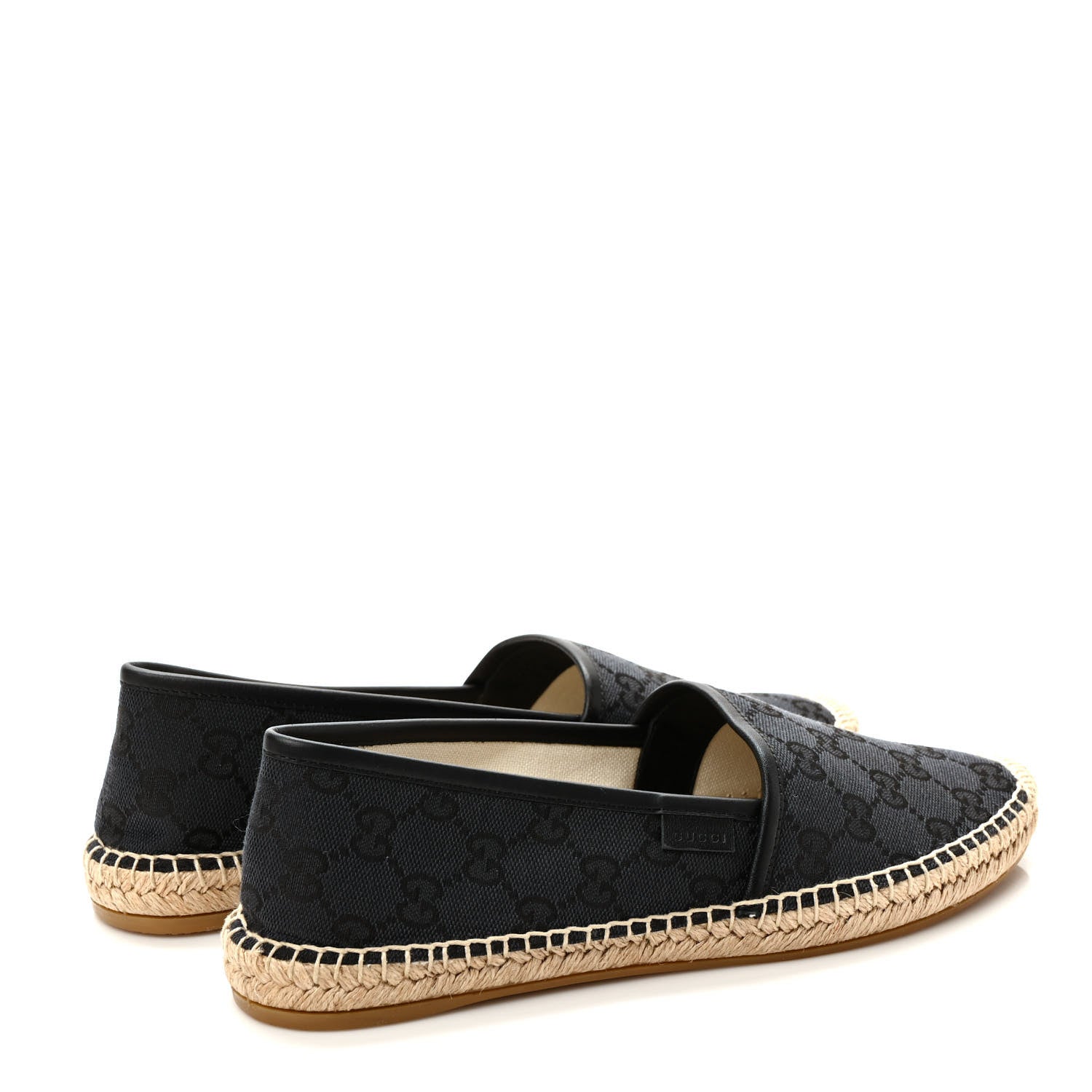 Gucci Monogram Espadrilles 39.5 Black 4 of 7