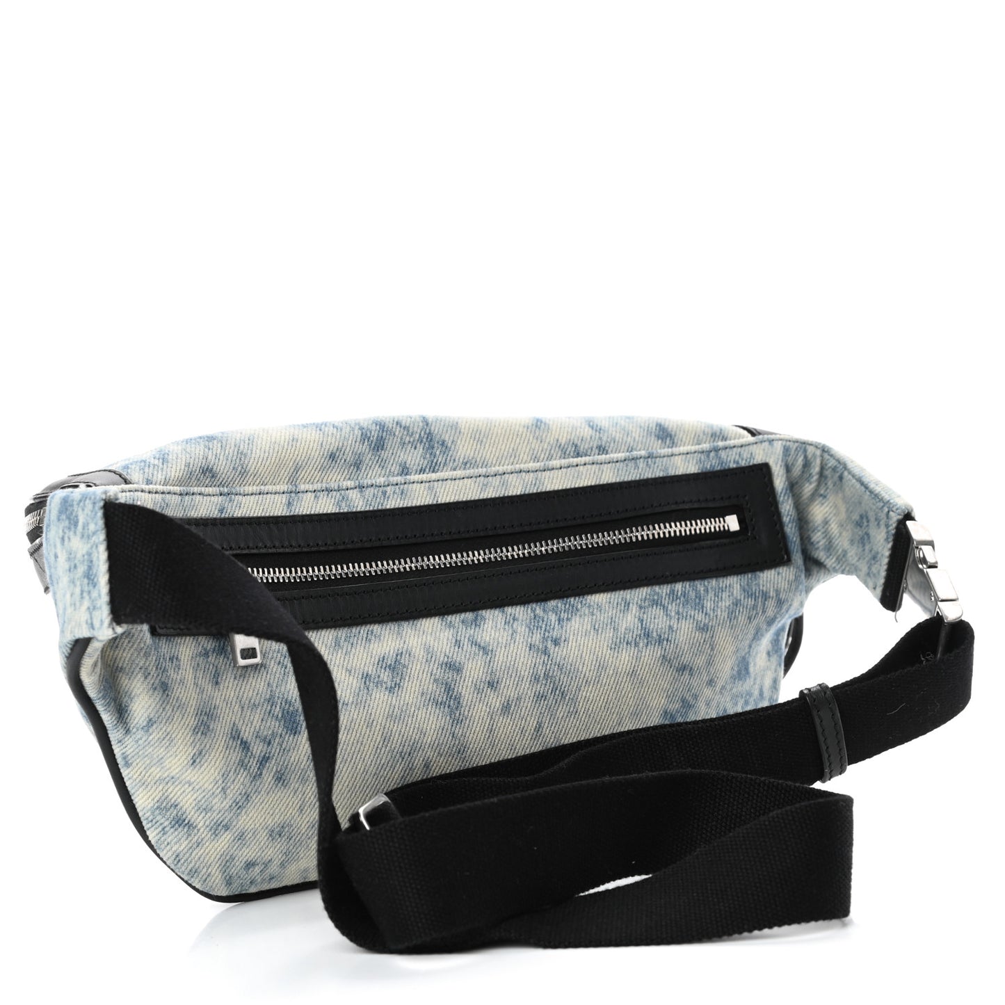 Denim Grunge Belt Bag Faded Blue