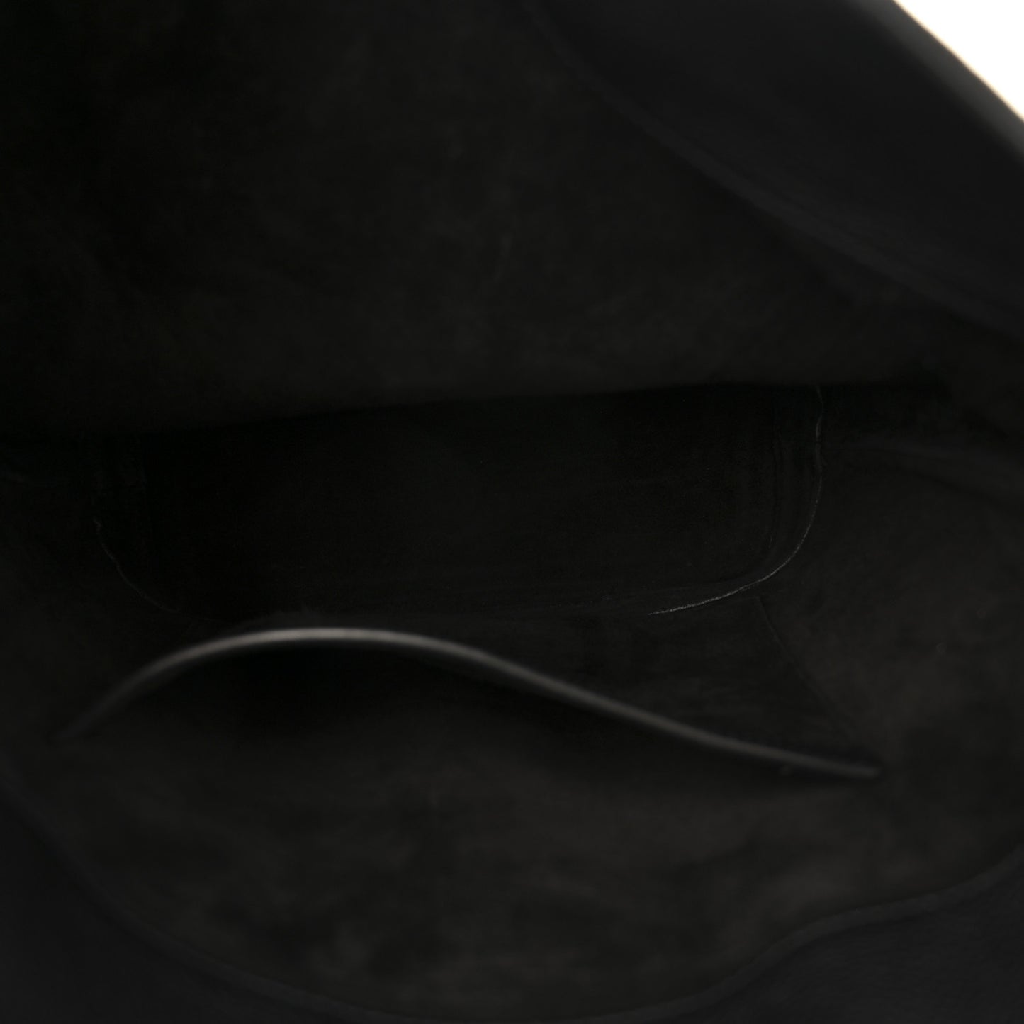 Soft Grained Calfskin Medium Bucket Bag Black