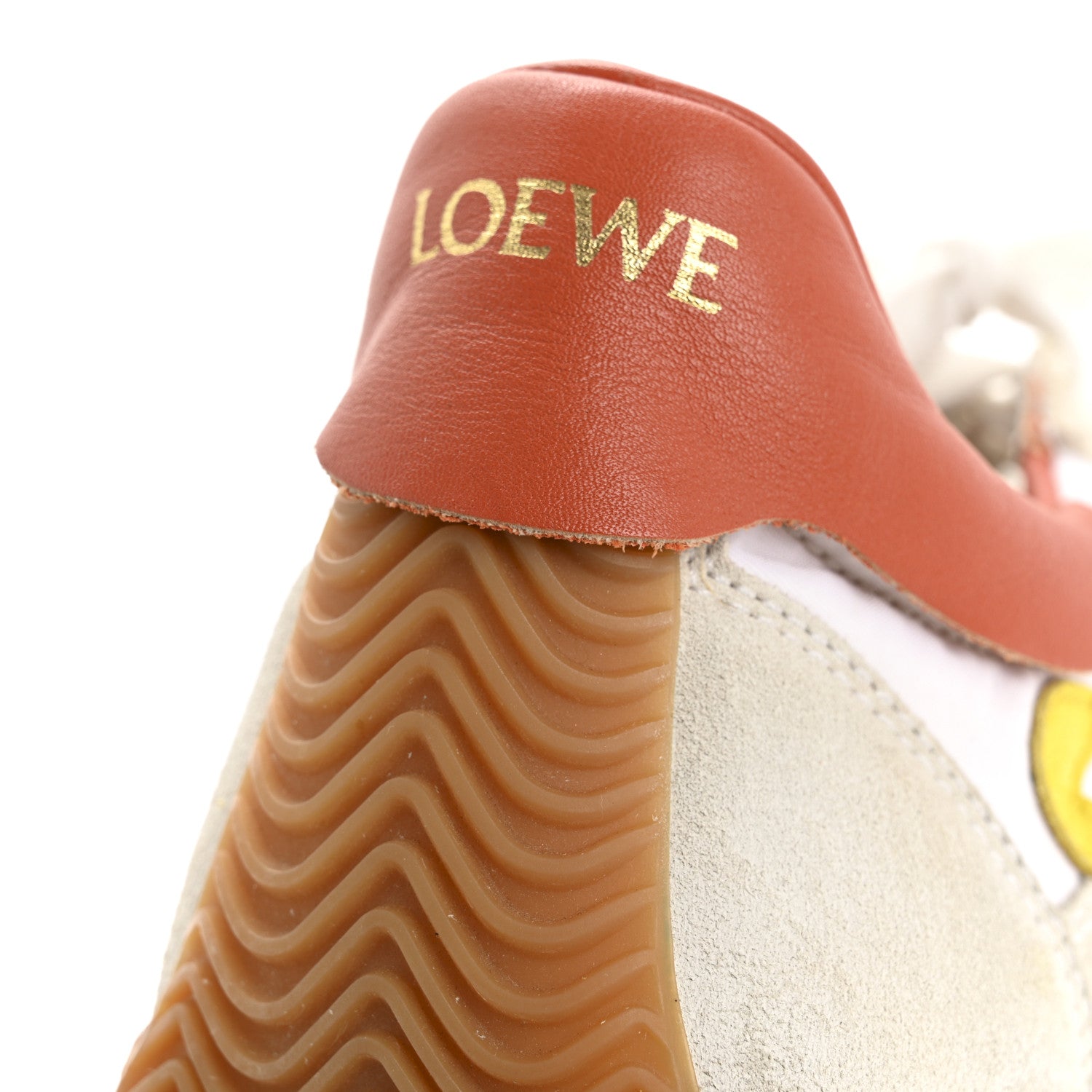 Loewe Nylon Suede Flow Runner Sneakers 39 Grey Yellow 13 of 14