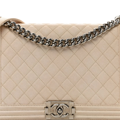 Chanel Caviar Quilted New Medium Boy Flap White 5 of 11