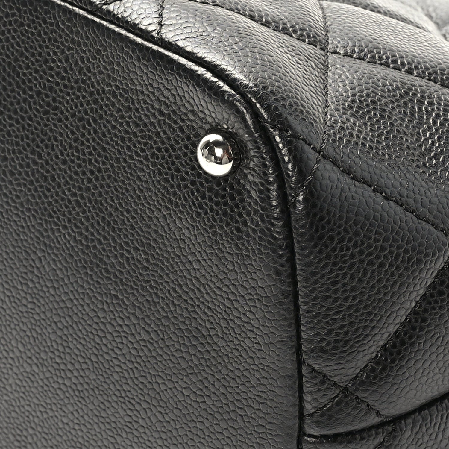 Chanel Caviar Quilted CC Timeless Soft Tote Black 9 of 11