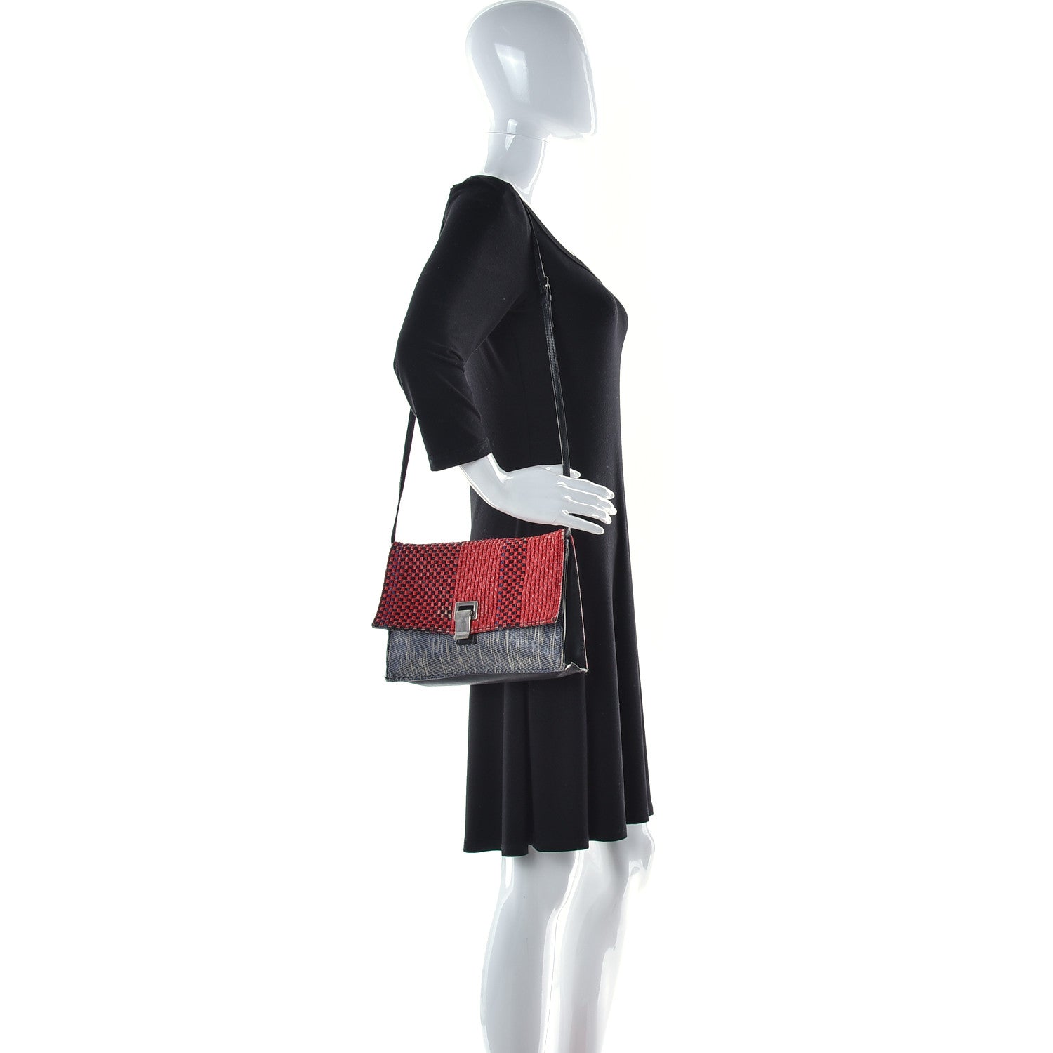 Proenza Schouler Calfskin Woven Small Lunch Bag Multicolor 2 of 22