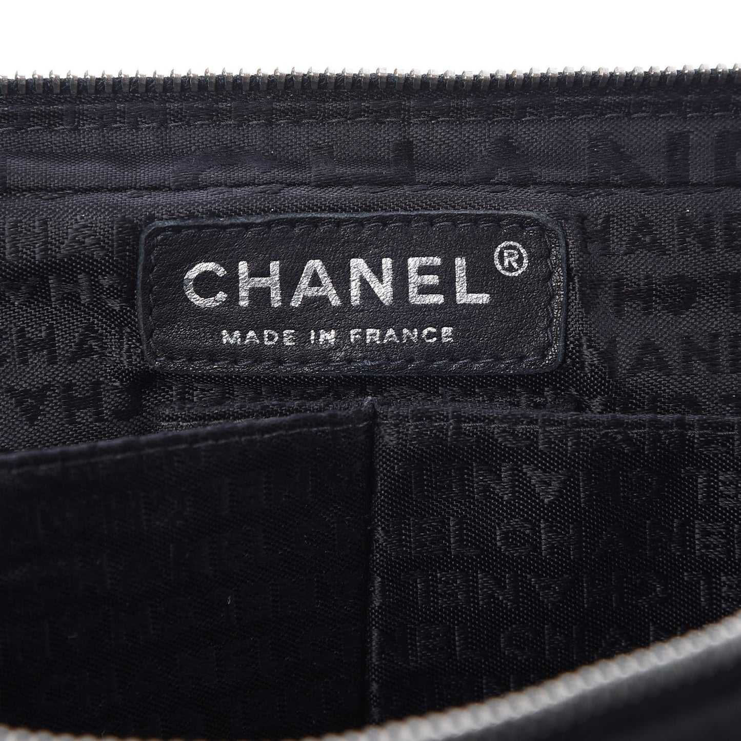 Nylon Square Quilted Flap Black