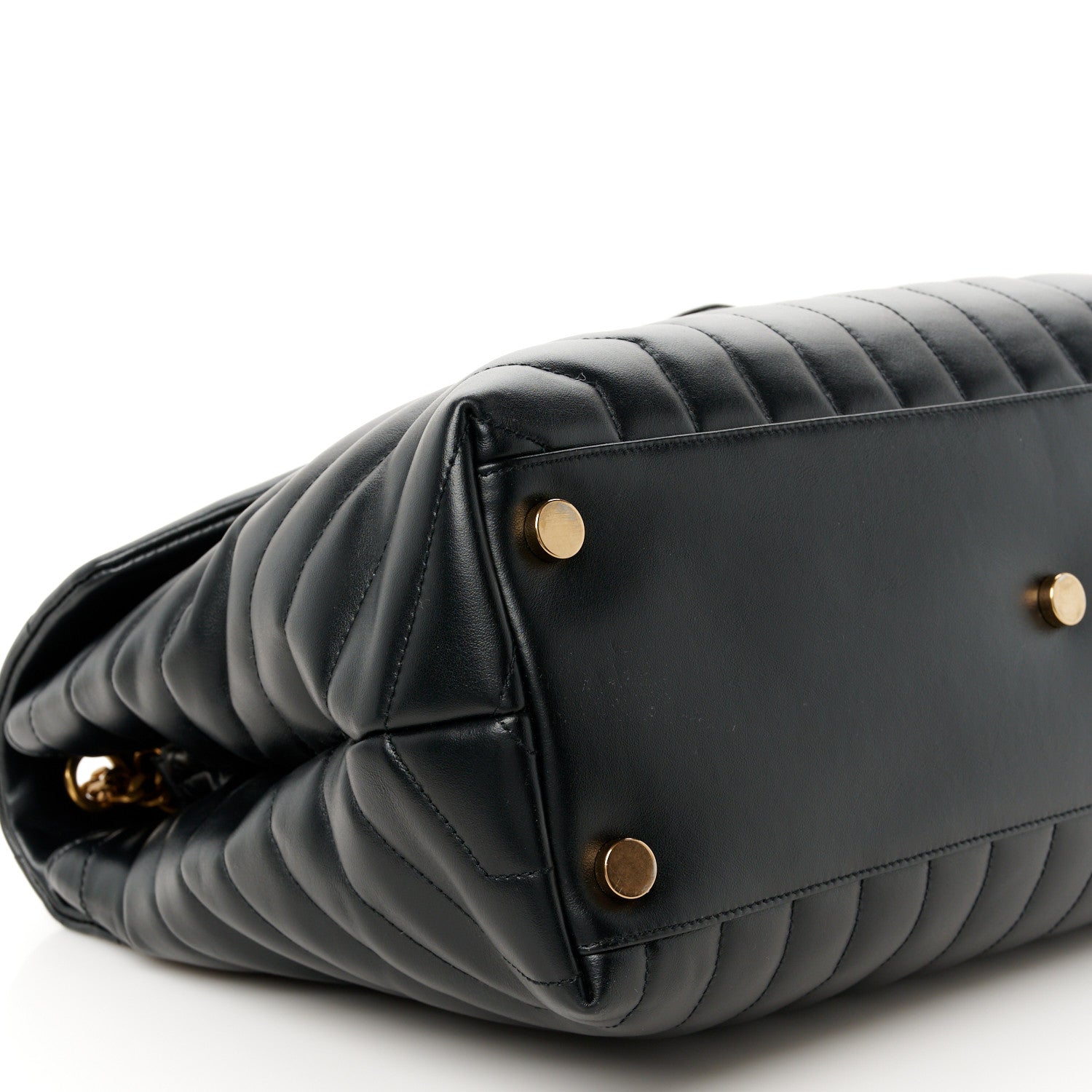 Saint Laurent Calfskin Y Quilted Monogram Large Loulou Chain Satchel Black 10 of 11