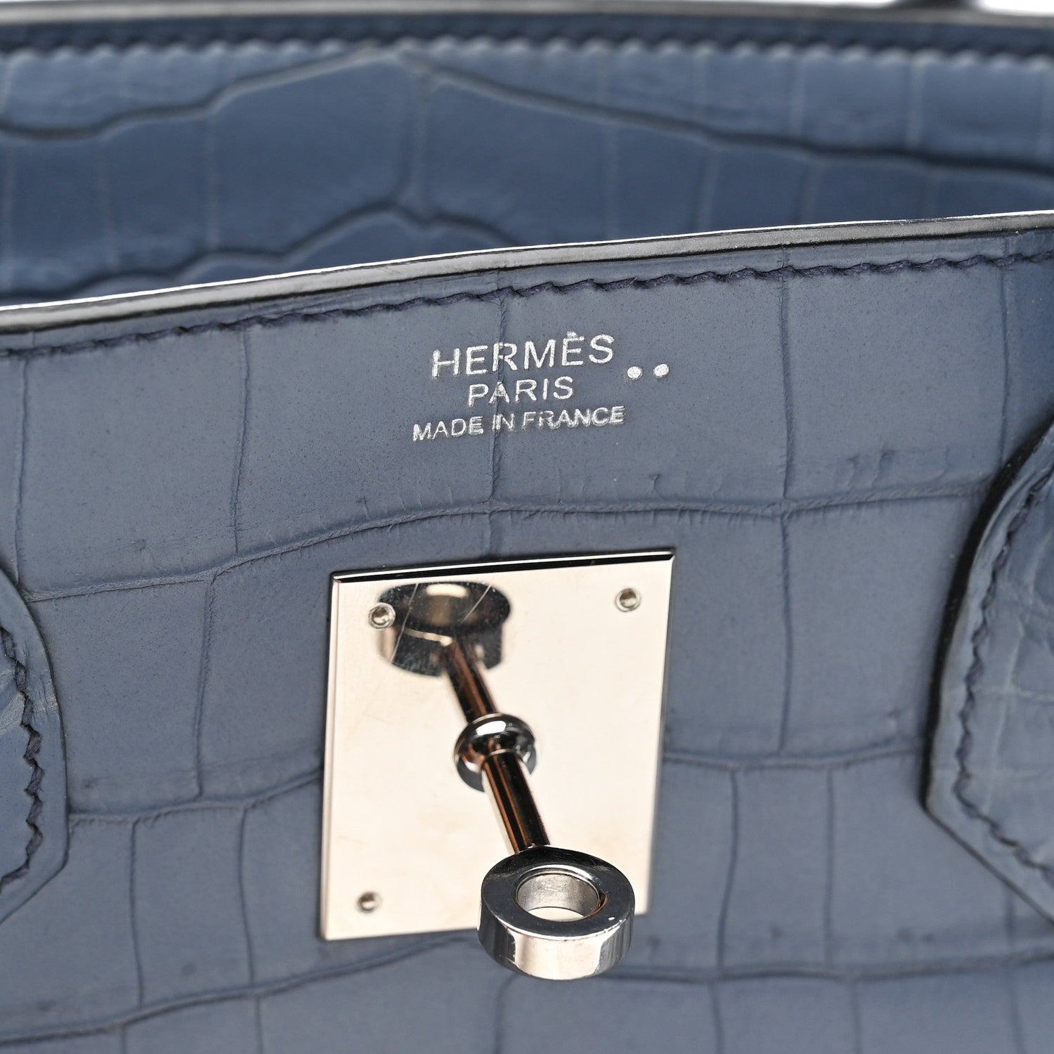Hermes Matte Niloticus Crocodile Birkin 30 Bleu Ciel 10 of 45