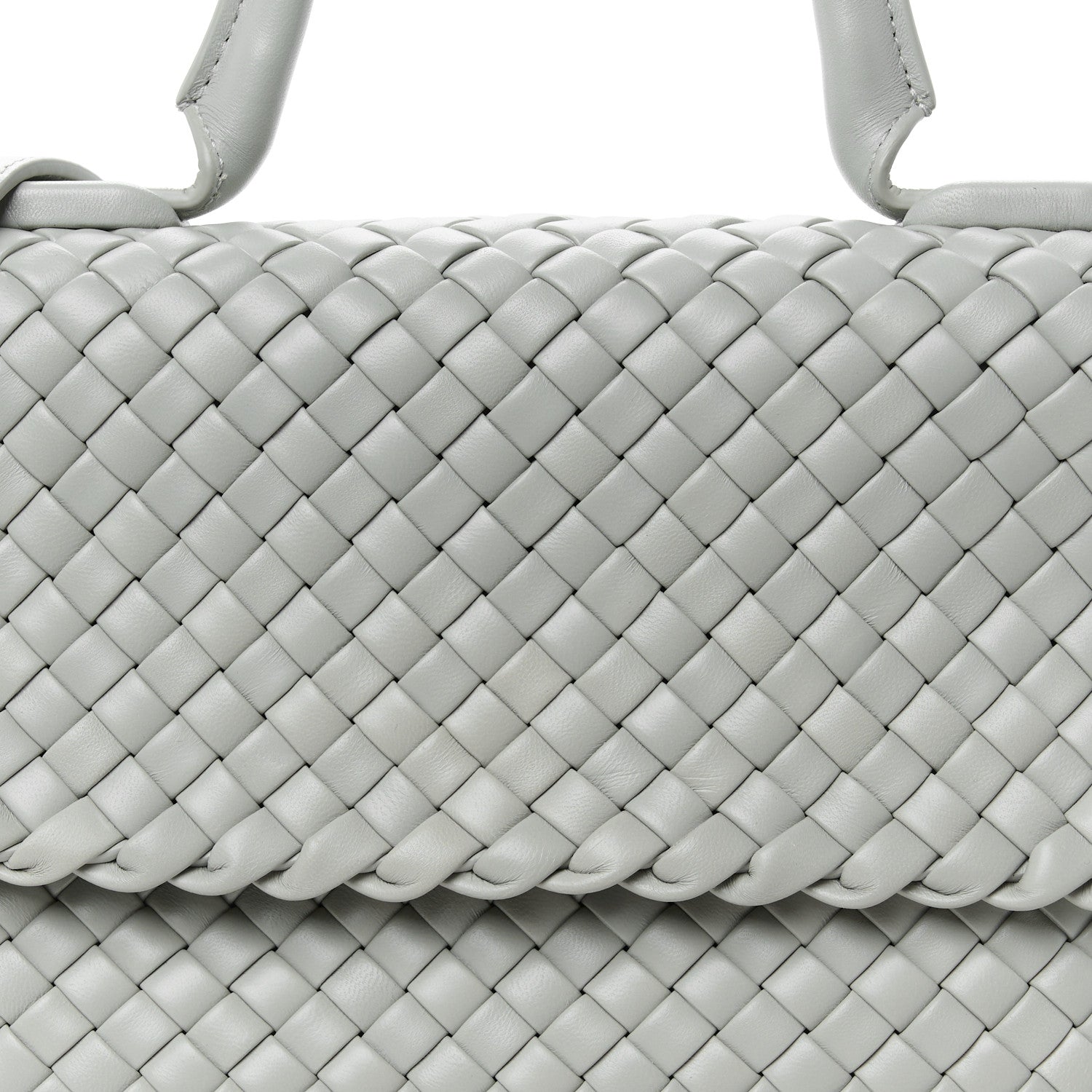 Bottega Veneta Nappa Intrecciato Patti Top Handle Bag Agate Grey 10 of 13