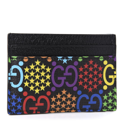 Gucci GG Supreme Monogram Psychedelic Card Holder Black 3 of 8