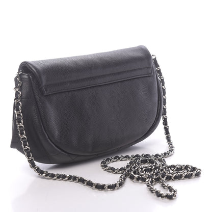 Chanel Caviar Half Moon Wallet On Chain WOC Black 3 of 11