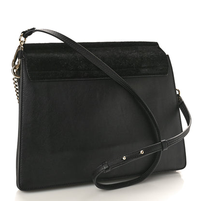 Chloe Suede Calfskin Medium Faye Shoulder Bag Black 3 of 10