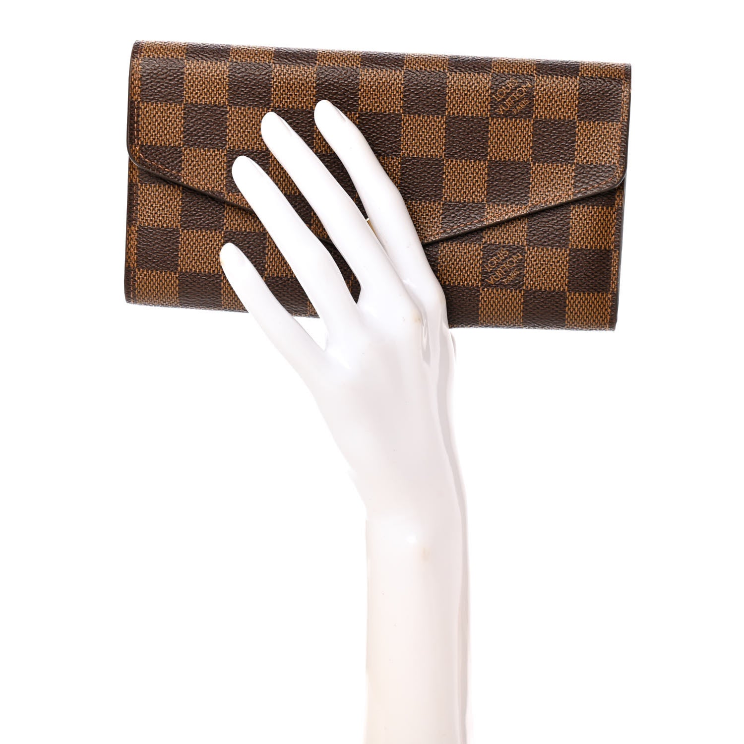 Louis Vuitton Damier Ebene Sarah Wallet NM 2 of 6