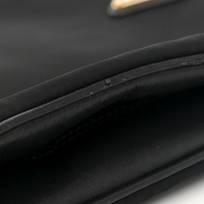 Prada Tessuto Nylon Soft Calf Double Zip Crossbody Bag Black 23 of 27