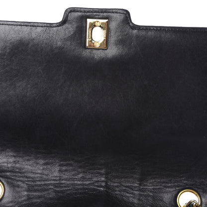 Chanel Lambskin Quilted Medium Single Flap Black 17 of 19