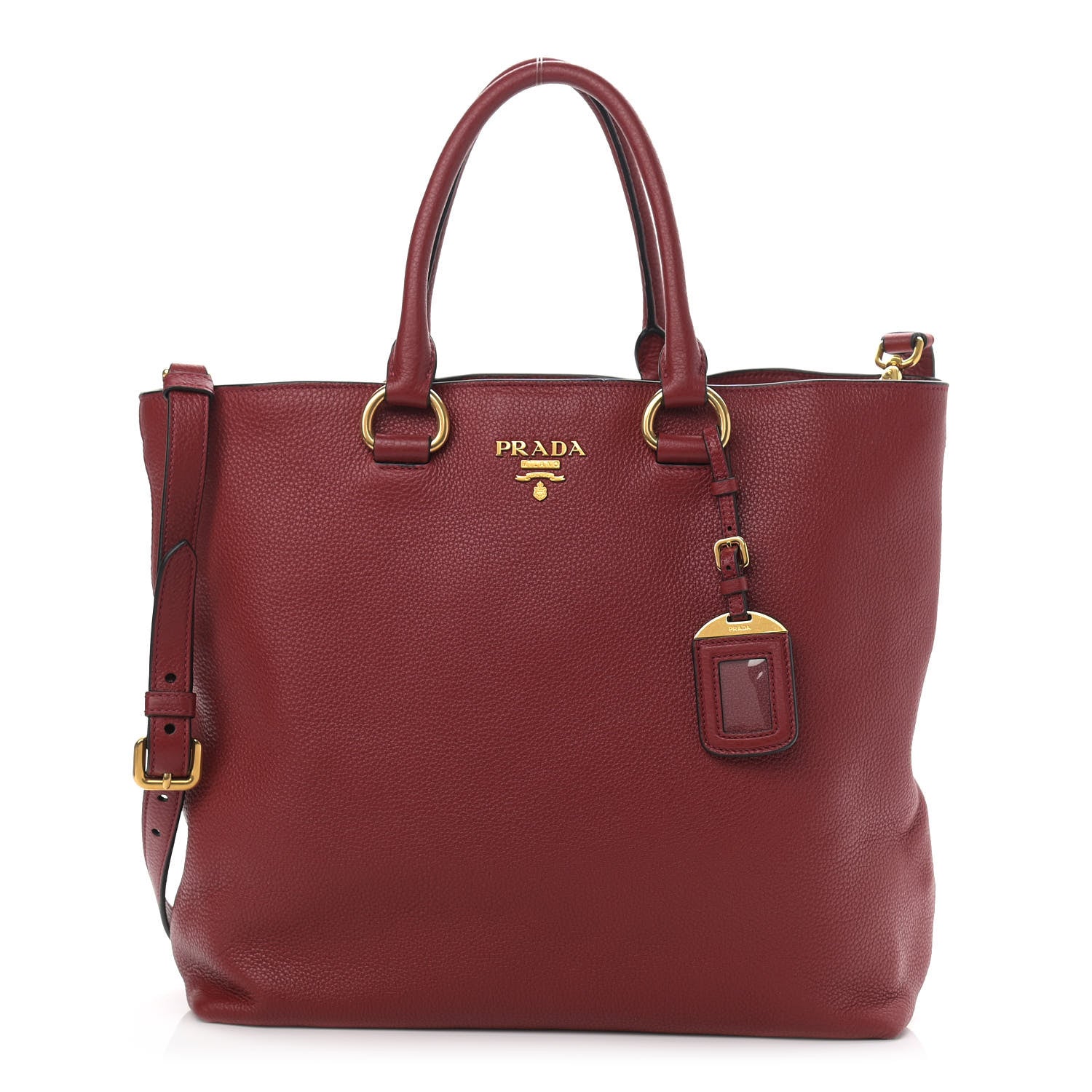 Prada Vitello Phenix Tote Rubino 1 of 10