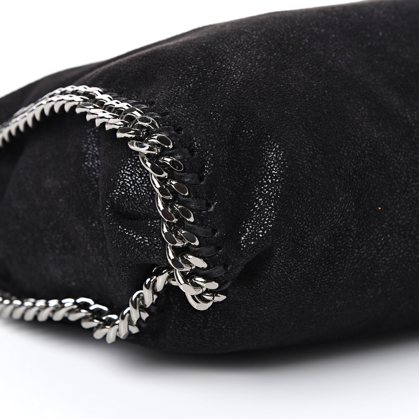 Shaggy Deer Falabella Fold Over Tote Black