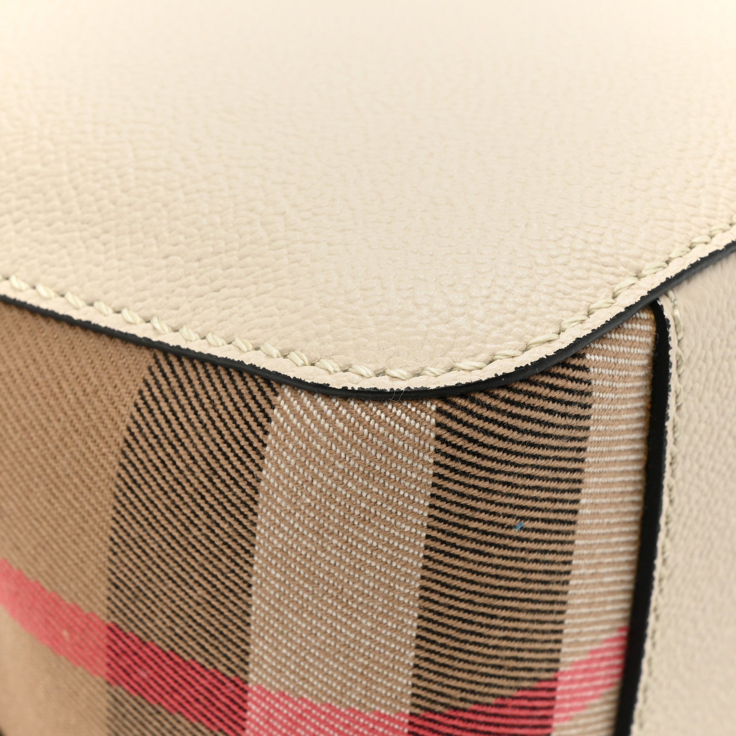 Burberry Soft Grain Calfskin House Check Small Helmsley Crossbody Limestone 14 of 15