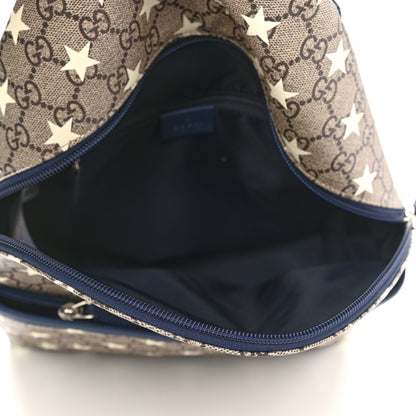 Gucci GG Supreme Monogram Stars Childrens Backpack Beige Ebony Yellow Royal 5 of 10