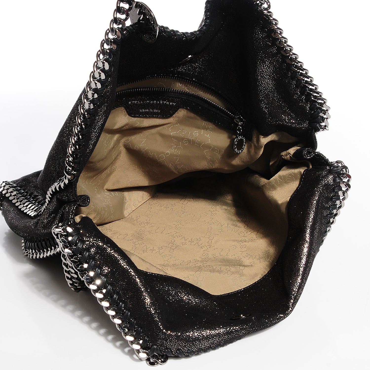 Stella McCartney Faux Leather Falabella Chamois Foldover Big Tote Ruthenium 5 of 8