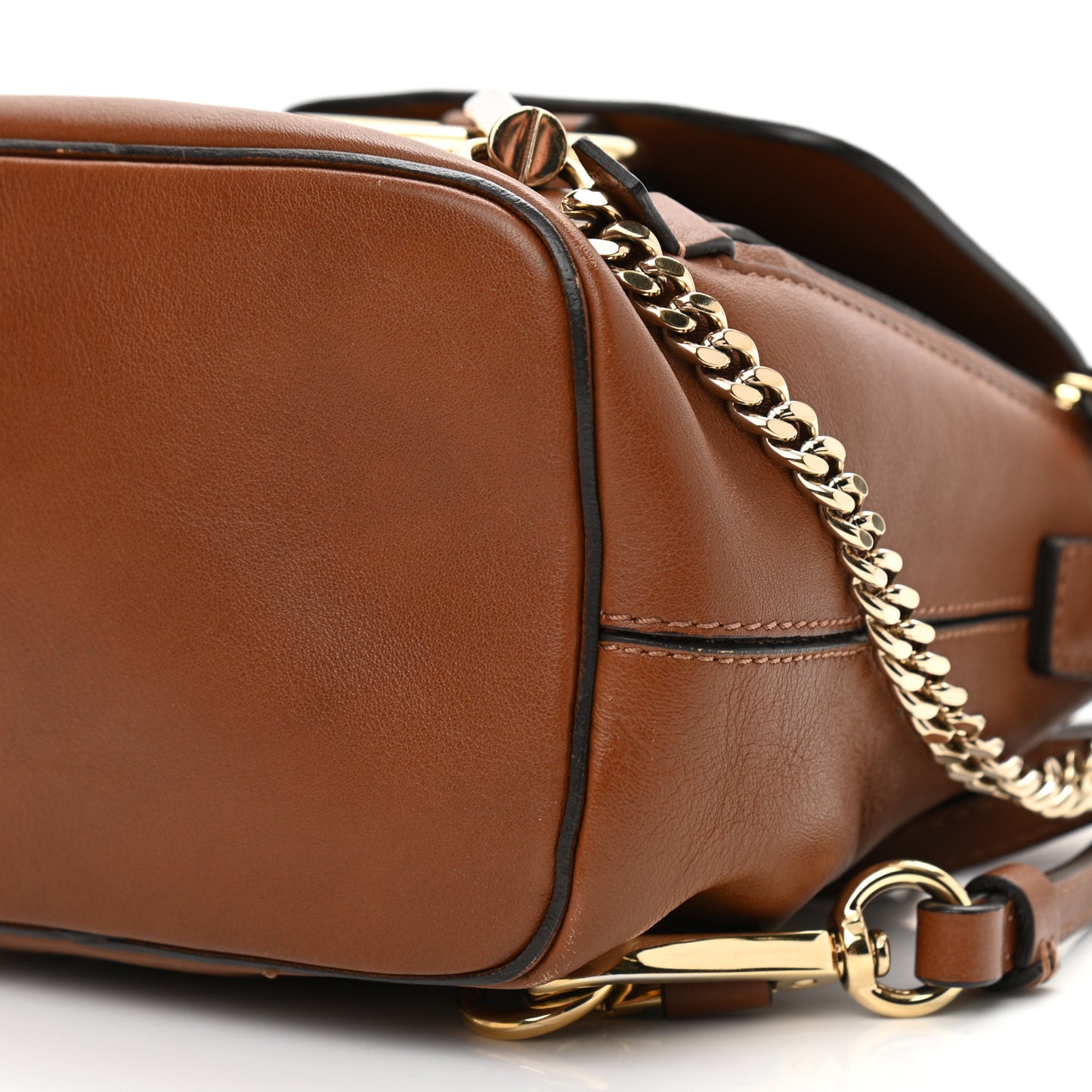 Suede Calfskin Mini Faye Backpack Tan