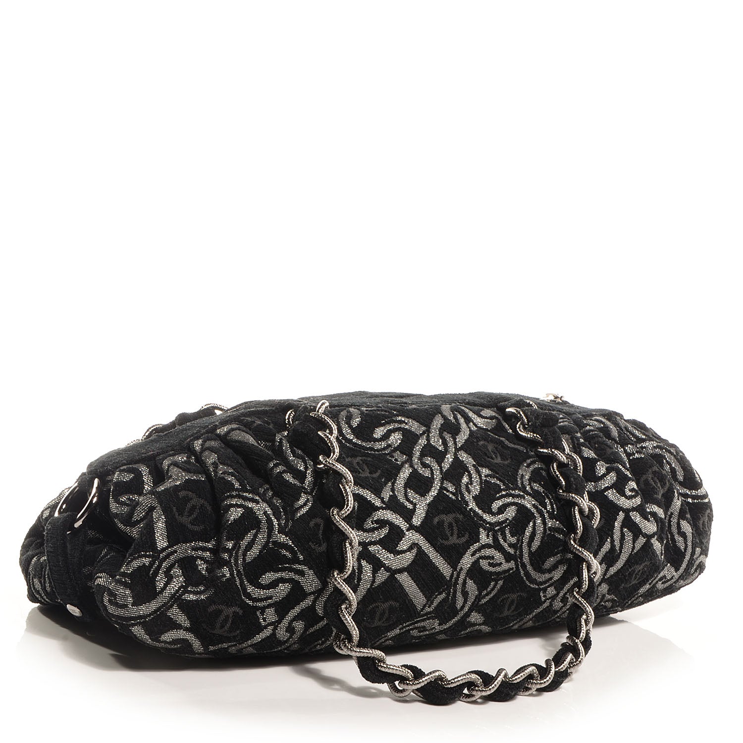 Chanel Metallic CC Chain Link Bag Black 3 of 7
