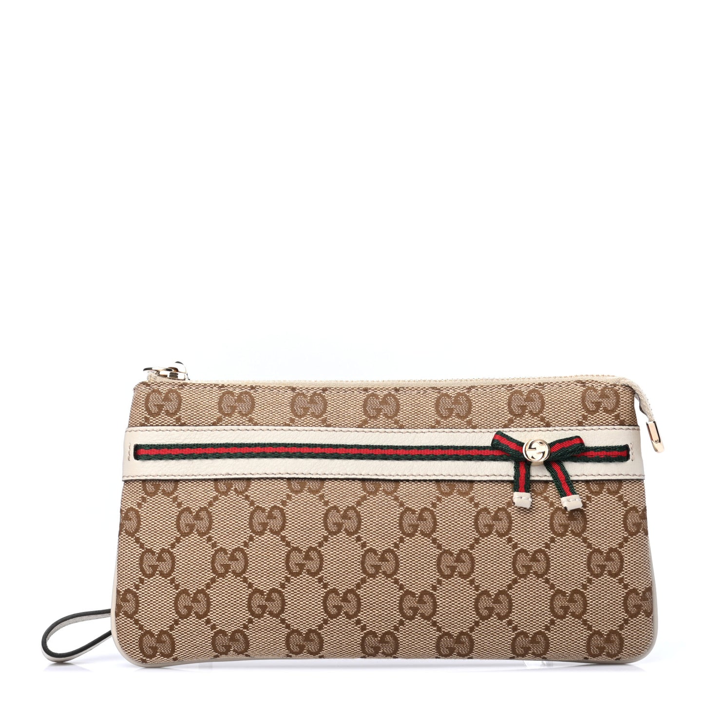 Monogram Mayfair Wristlet Off White