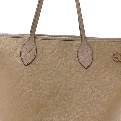 Louis Vuitton Empreinte Monogram Giant Neverfull MM Tourterelle 10 of 14