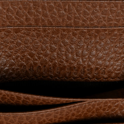 Gucci Monogram Dollar Calfskin Zip Around French Wallet Beige Ebony Tabacco 7 of 8