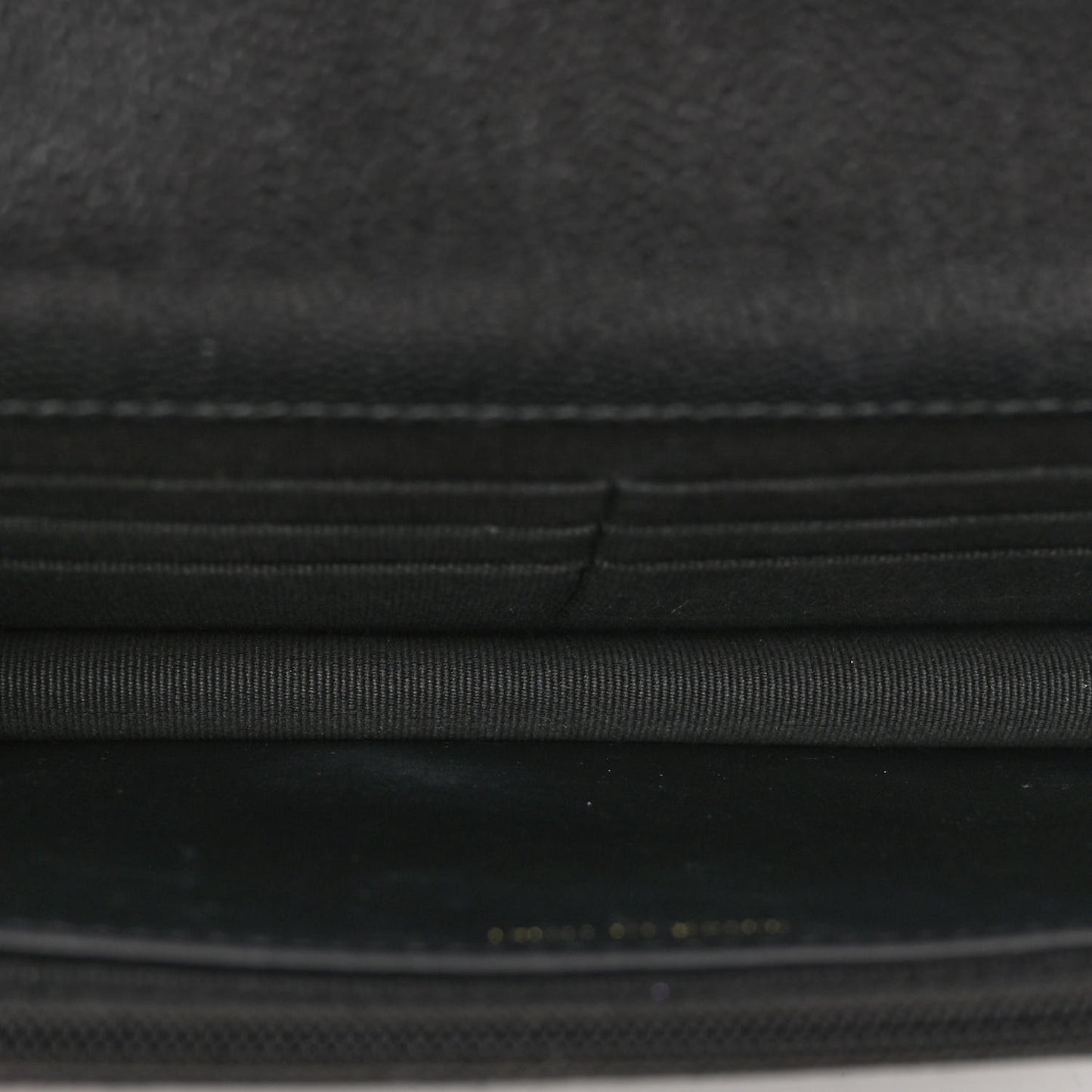 Caviar Quilted Pocket Twins Wallet On Chain WOC Black
