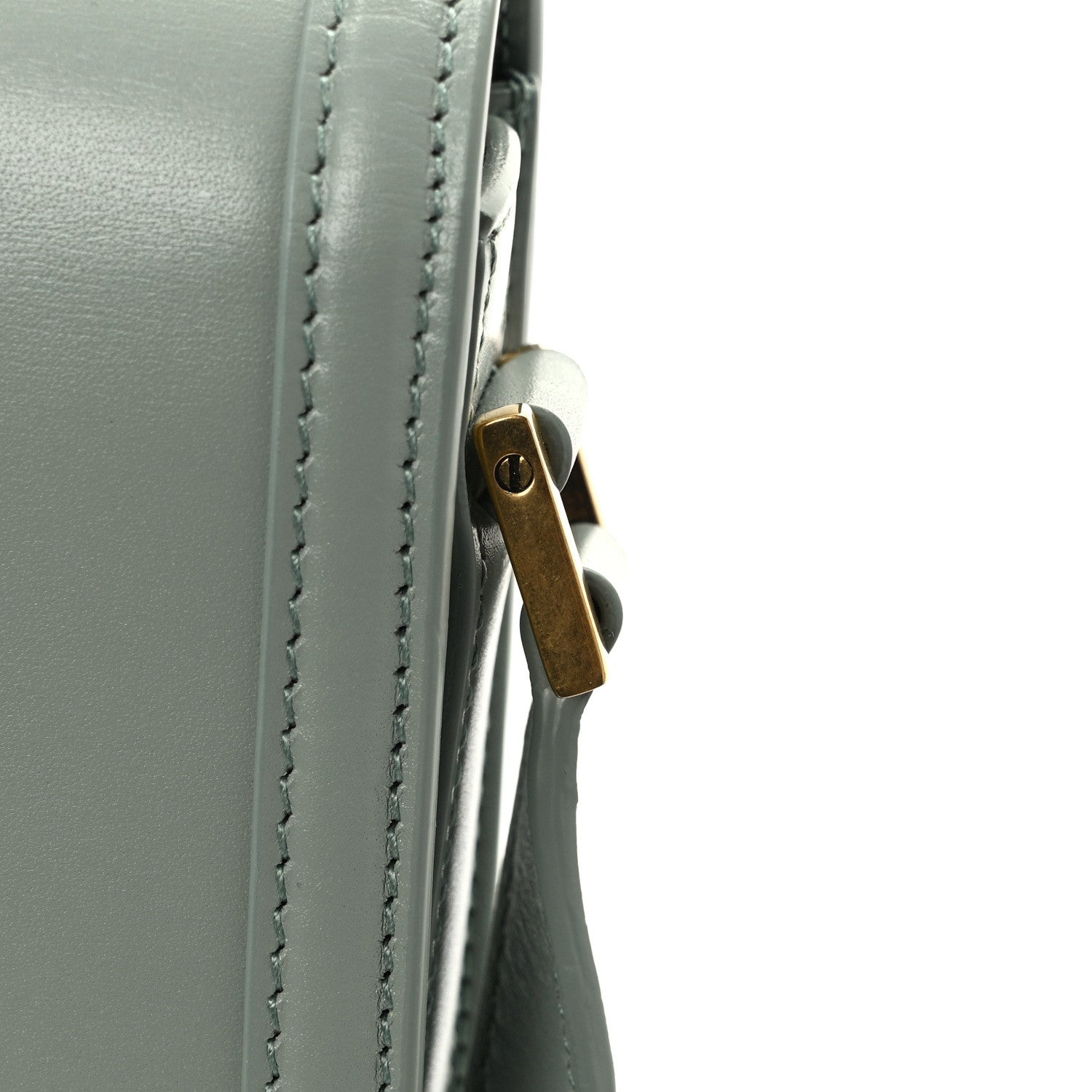 Saint Laurent Smooth Calfskin Small Solferino Satchel Acqua 10 of 11